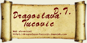 Dragoslava Tucović vizit kartica